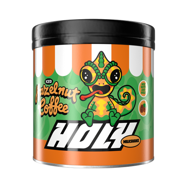 HOLY Milkshake Iced Hazelnut Coffee, product tub